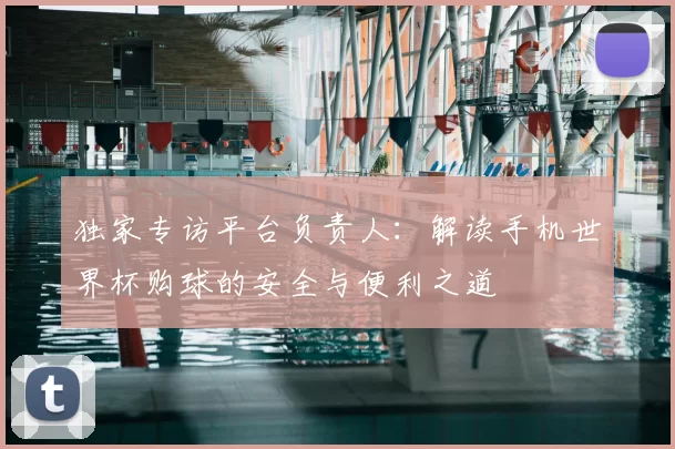独家专访平台负责人:解读手机世界杯购球的安全与便利之道