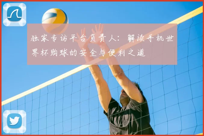 独家专访平台负责人:解读手机世界杯购球的安全与便利之道